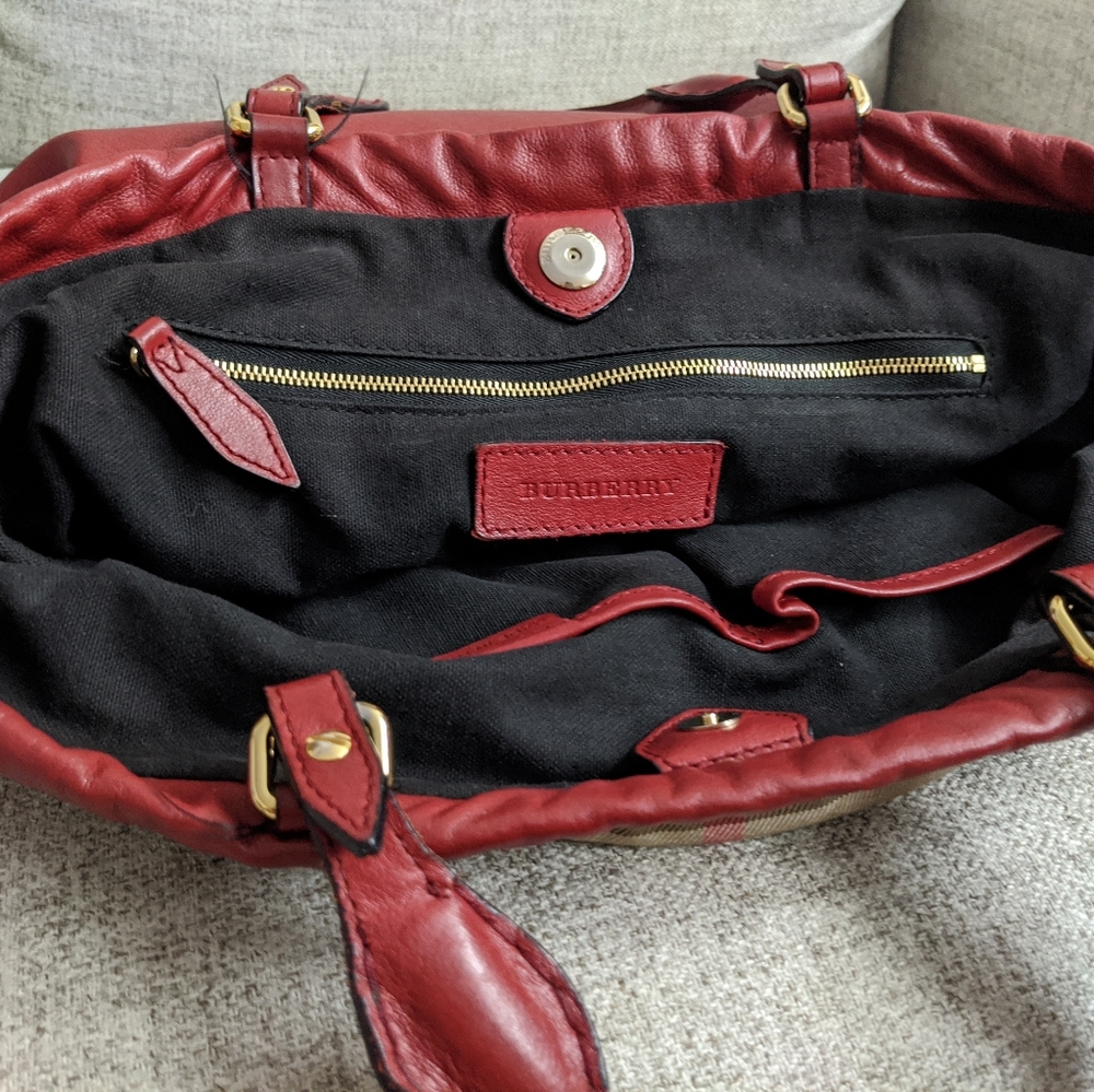 SOLD**Burberry " big Crush" tote bag handbag purse - Picture 7 of 10